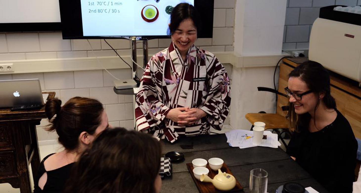 Séminaire thé vert japonais à l'ITC Academy - La Haye - Pays-Bas