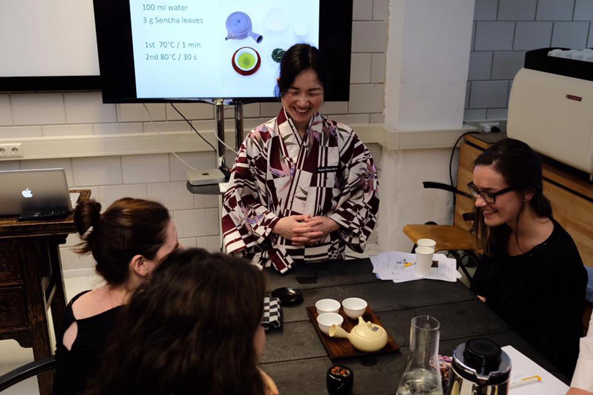 Séminaire thé vert japonais à l'ITC Academy - La Haye - Pays-Bas